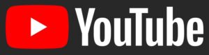 A black and white image of the word youtube.