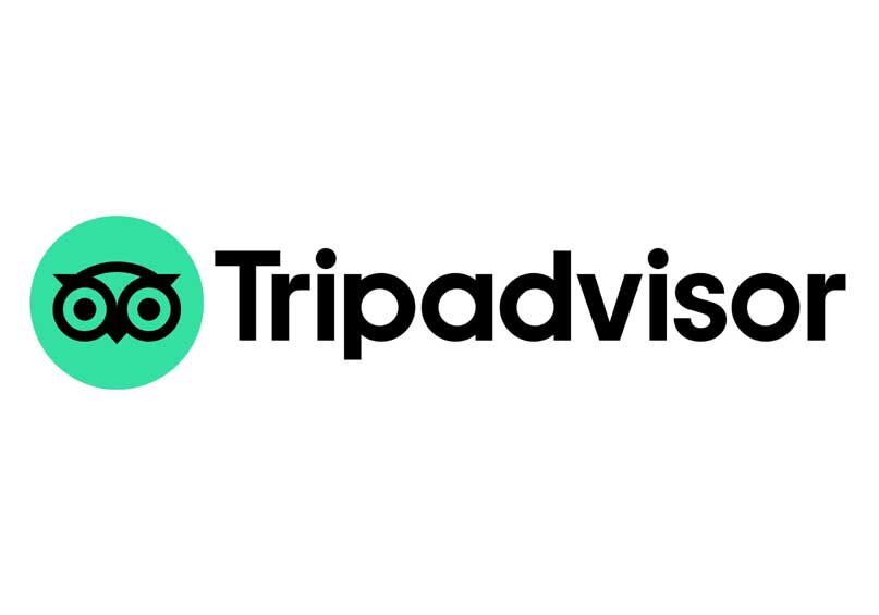 A logo for tripadvisor. Com with the word " tripadvisor ".